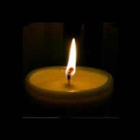 flickering candle
