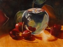 An Apple a Day-blogversion "An Apple A Day" by Marla Greenfield, watercolor on paper