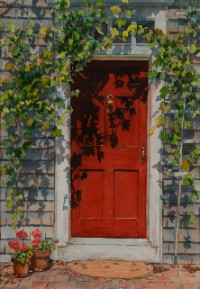 Red Door by Marla Greenfield, watercolor on paper Red Door by Marla Greenfield, watercolor on paper
