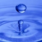 suspended water drop