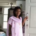 Kavitha in orphanage in India Kavitha in an Indian orphanage