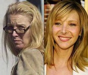 Lisa Kudrow in real life versus her media look